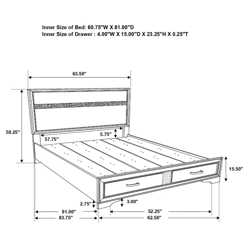 Corbin - Glittering Bedroom Set