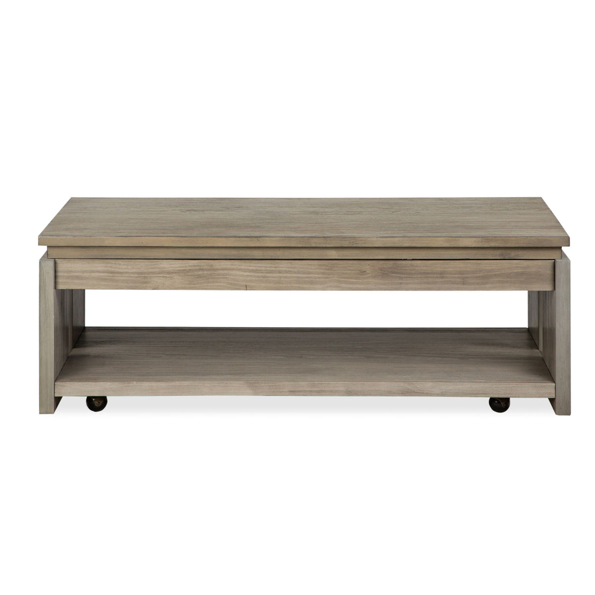 Conrad - Rectangular Lift Top Storage Cocktail Table With Casters - Stone Harbor Gray, photo 5 of 7