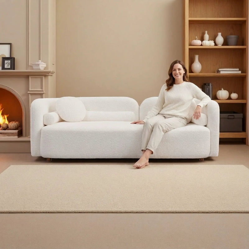 Luxury Modern Couch, 3 Seater Sofa For Living Room by HouseOfZazla