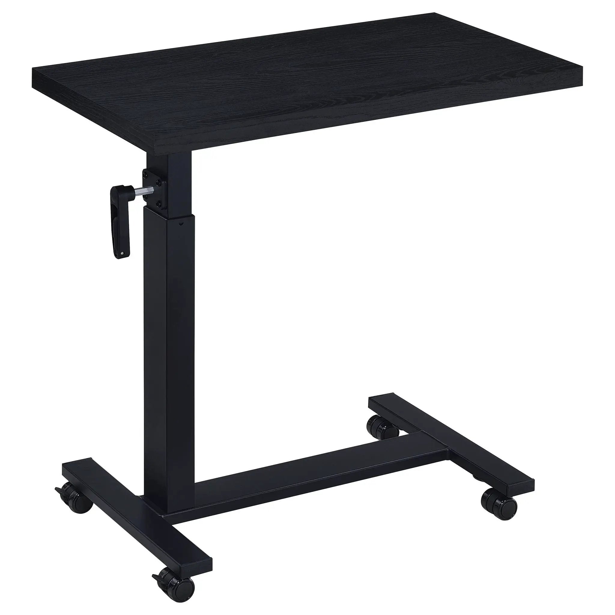 Westpark Height Adjustable Mobile Bedroom C-Table Black by Unique Piece Furniture