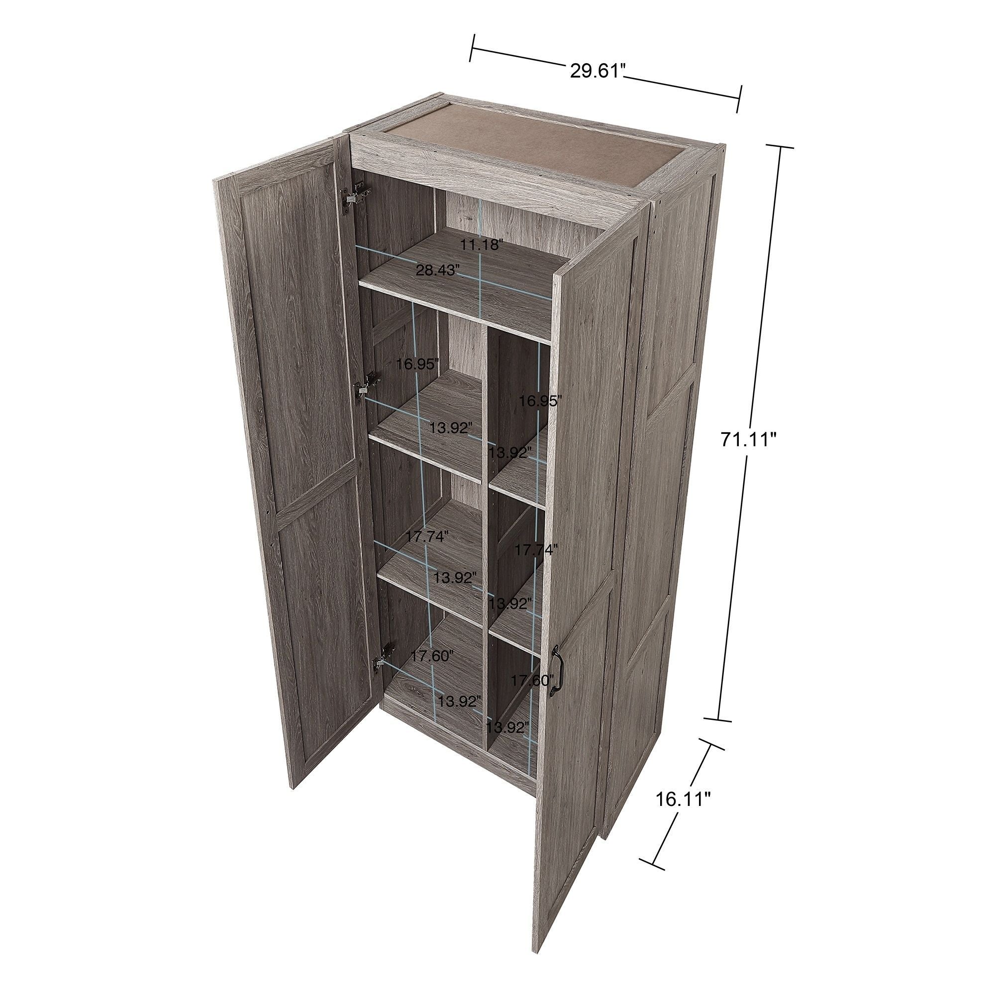 Hopkins - Storage Cabinet With 7 Shelves by HouseOfZazla