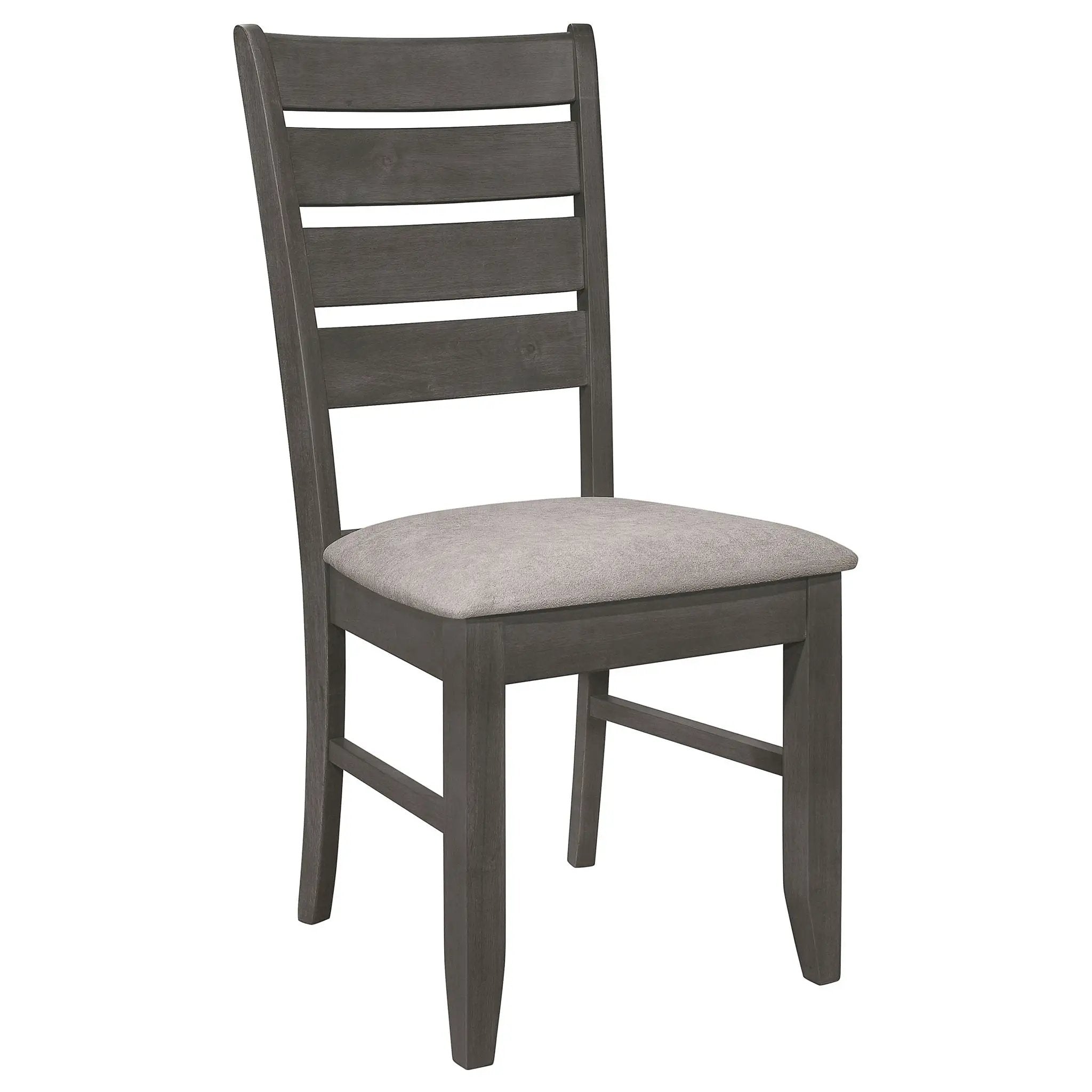 Dalila Wood Dining Side Chair Dark Grey (Set of 2) by Unique Piece Furniture