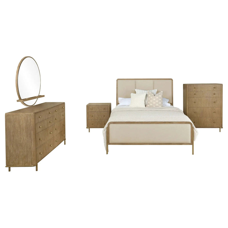 Arini 5-piece Queen Bedroom Set Cream and Sand Wash by Unique Piece Furniture
