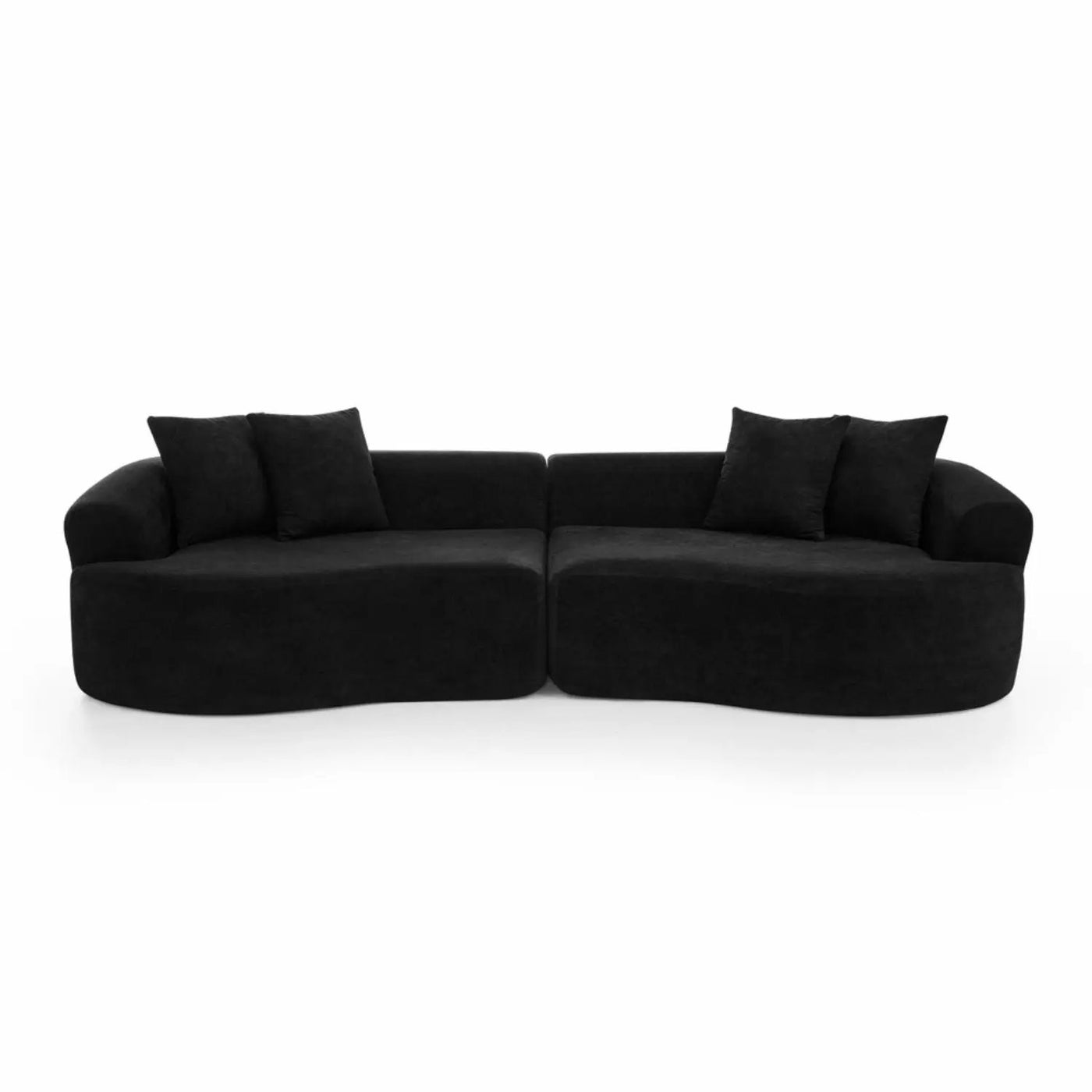 4 Seater Curved Cloud Sectional Sofa by HouseOfZazla