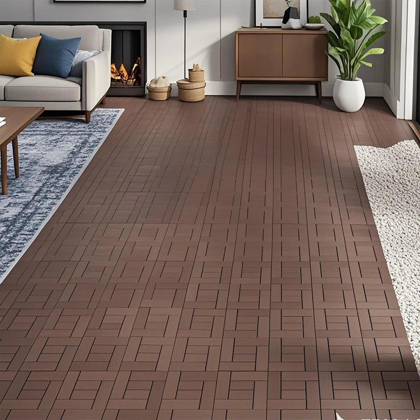 Patio Diy Module Interlocking Decking Tiles Floor, Outdoor And Indoor, Easy And Quick Installation by HouseOfZazla
