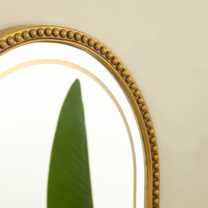 20'' Avri Mirror in Golden Beaded Retro Style by HouseOfZazla