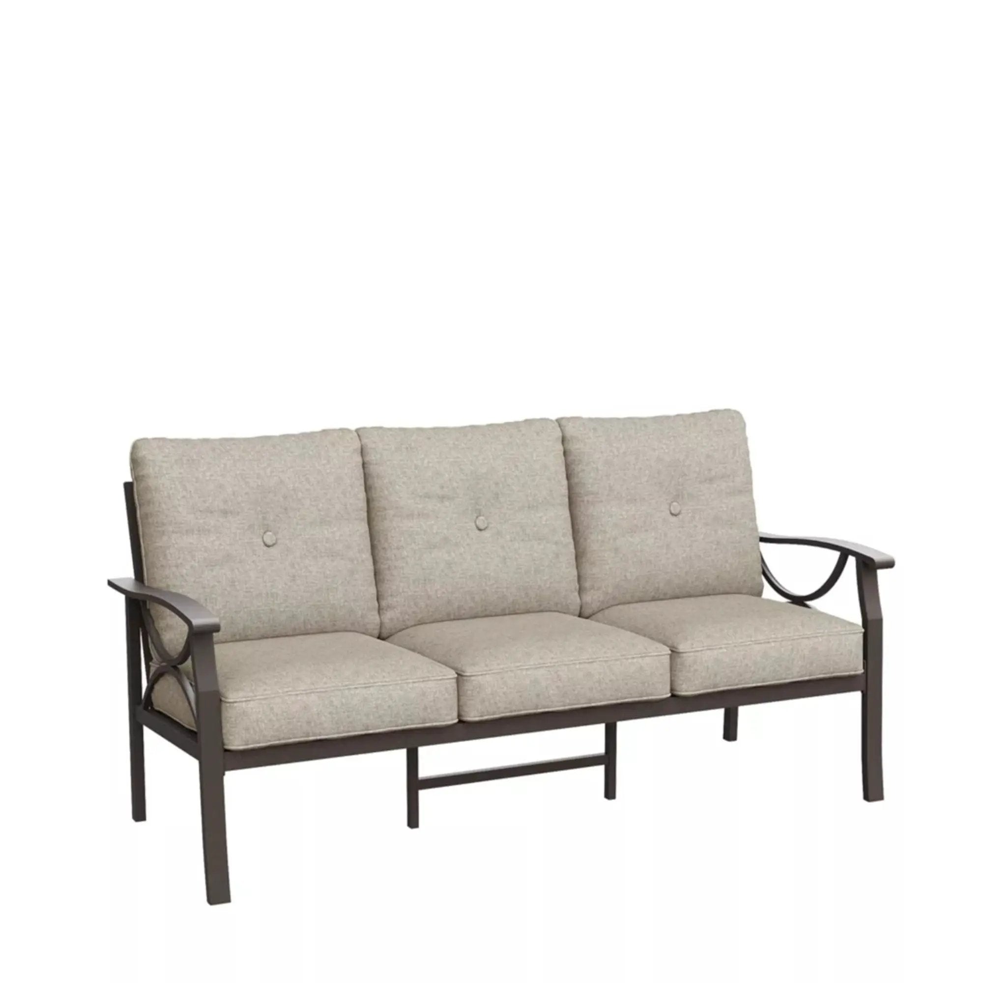 All-Weather 3 Seat Patio Sofa With Cushions by HouseOfZazla