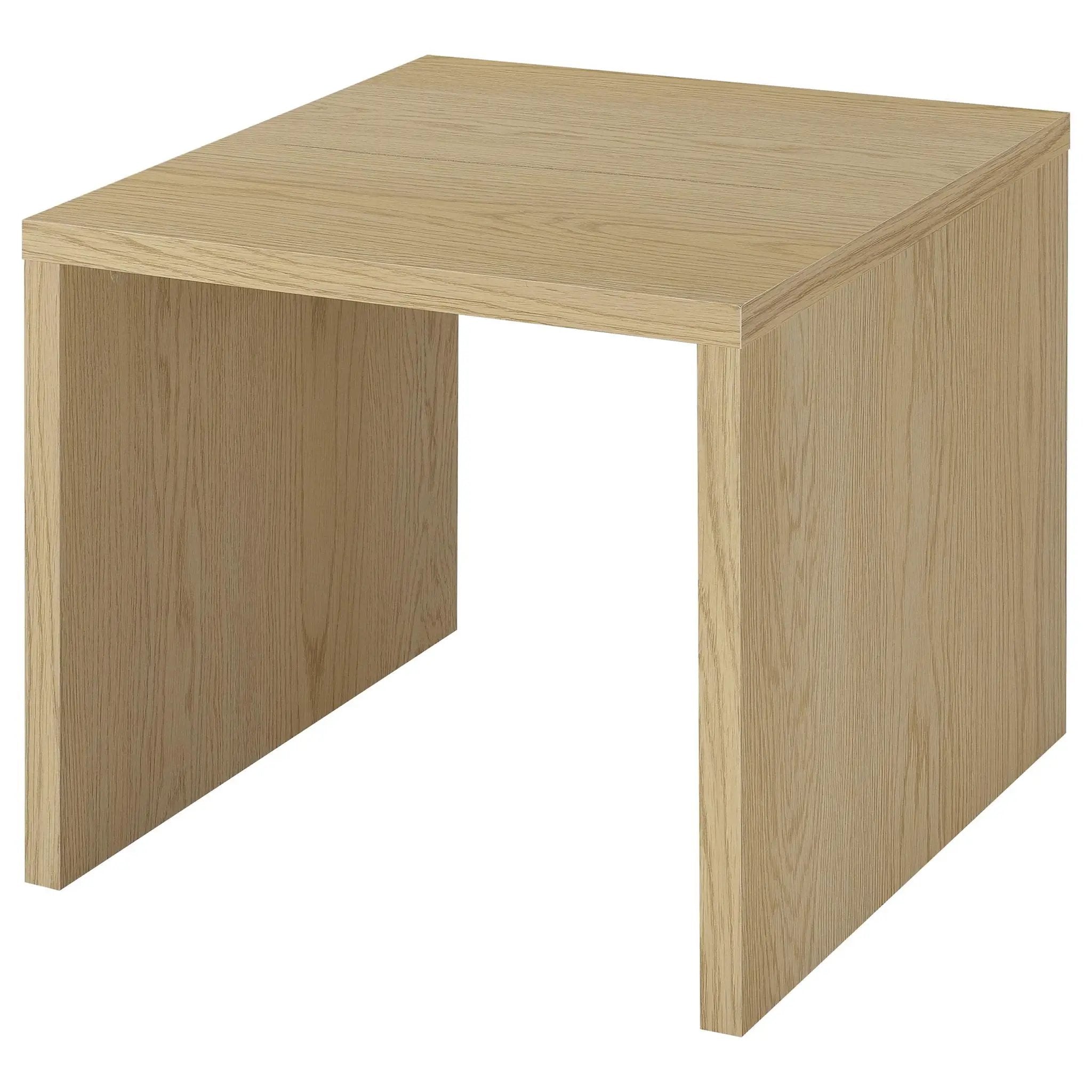 Canoga Engineered Wood Accent Side End Table Light Oak by Unique Piece Furniture