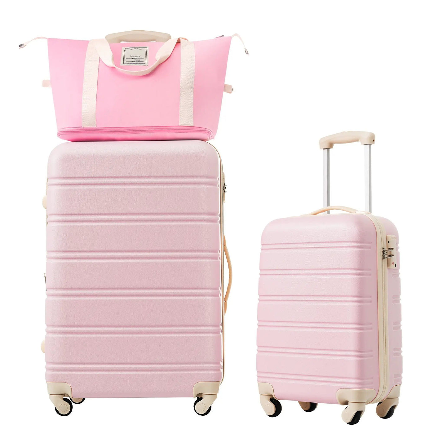 Hardshell Luggage Sets 2 Pieces + Bag Spinner Suitcase With Tsa Lock Lightweight 20" / 28" by HouseOfZazla