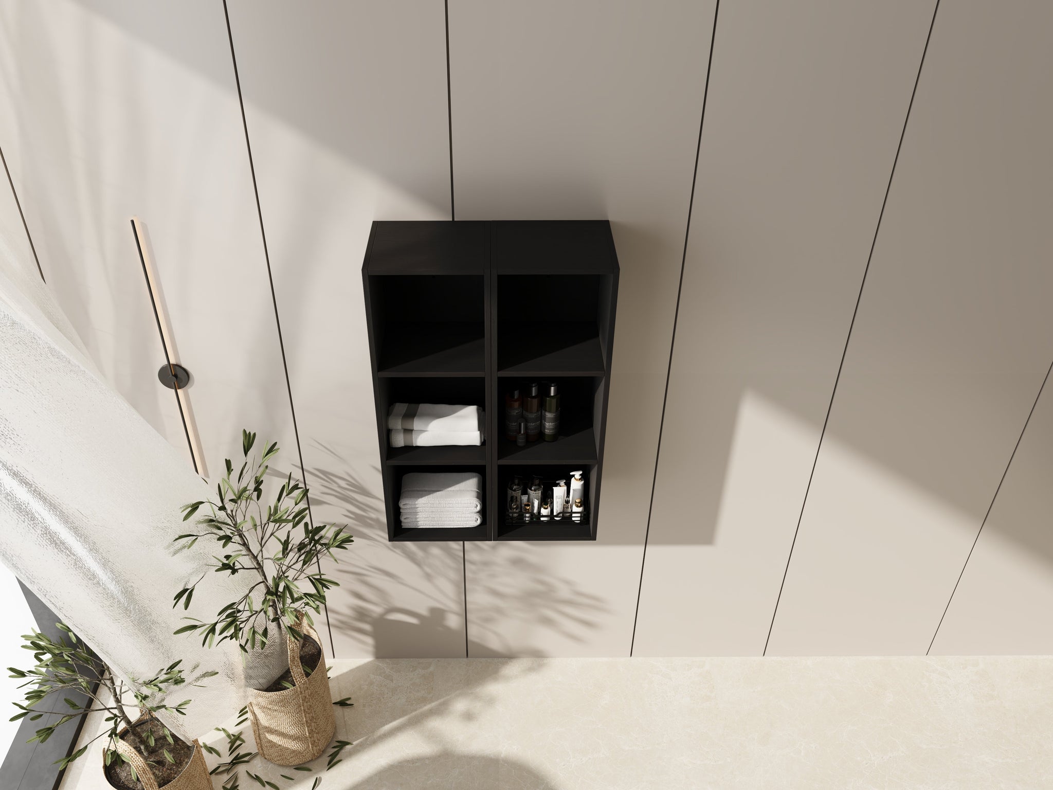 24 Inch Wall Mounted Storage Shelves Combination by HouseOfZazla