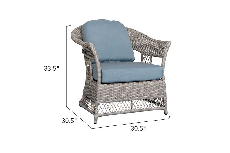 2 Shell Aluminum & Rattan Stationary Chair, photo 3 of 7