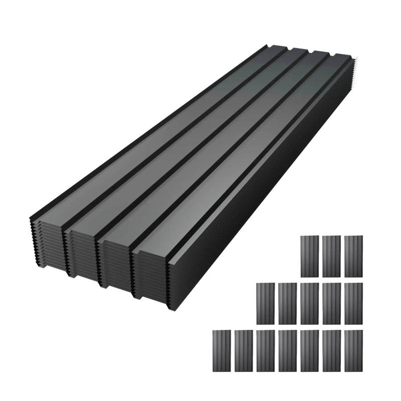 Galvanized Metal Roof Panel Length 72.8 inches - 15 Piece Set by HouseOfZazla