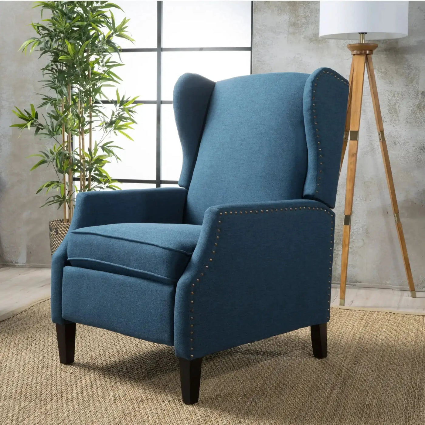 Westeros Wing Back Fabric Upholstered Recliner by HouseOfZazla