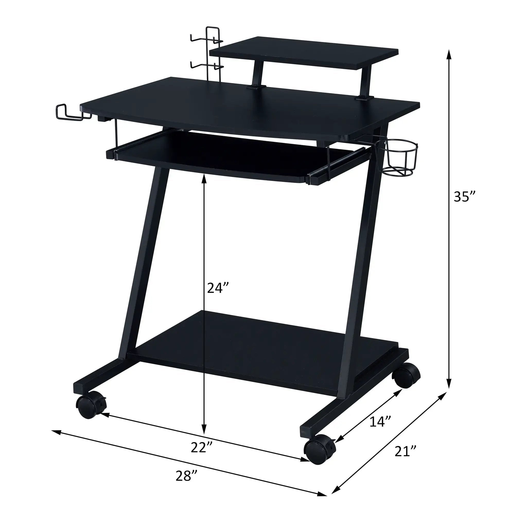 Ordrees - Gaming Desk - Black by Unique Piece Furniture