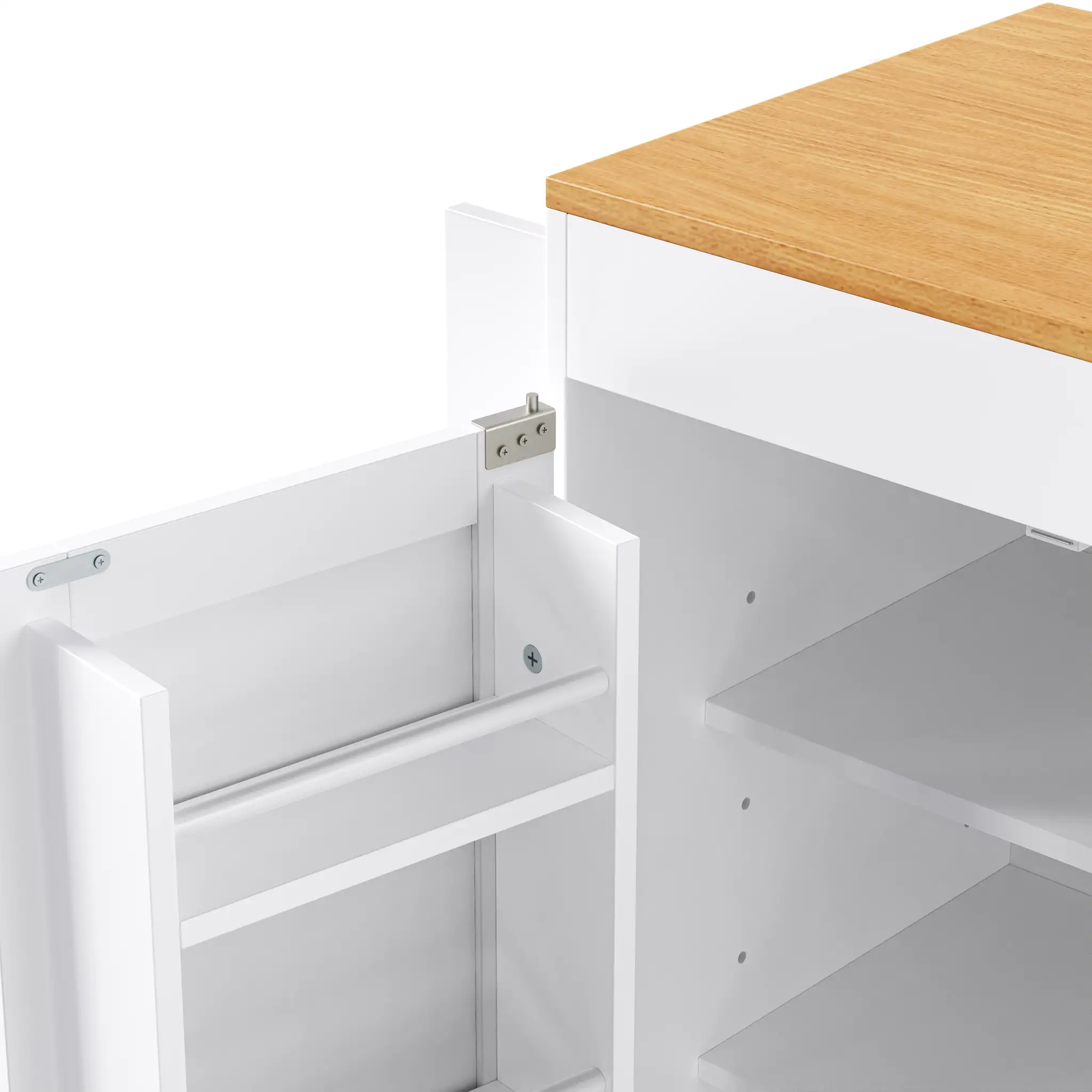 K&K 74.8" Kitchen Island with Extendable Dining Table by HouseOfZazla