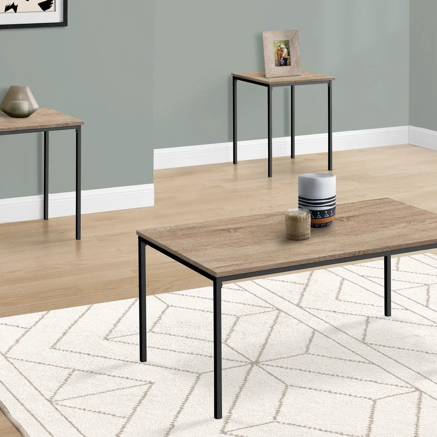 Table Set, Coffee, End, Contemporary, Modern (Set of 3) by Unique Piece Furniture