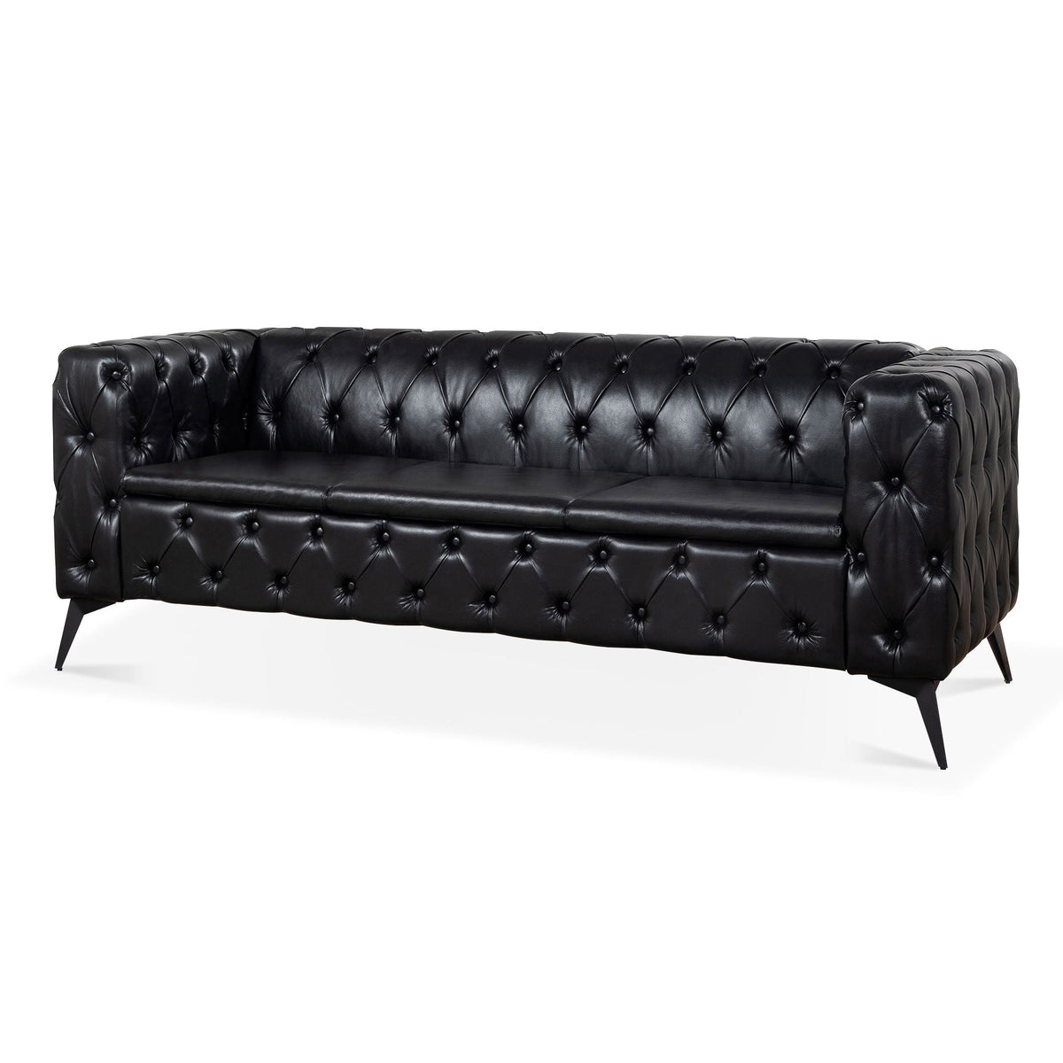 Square Arm Removable Cushion 3 Seater Sofa, photo 29 of 32