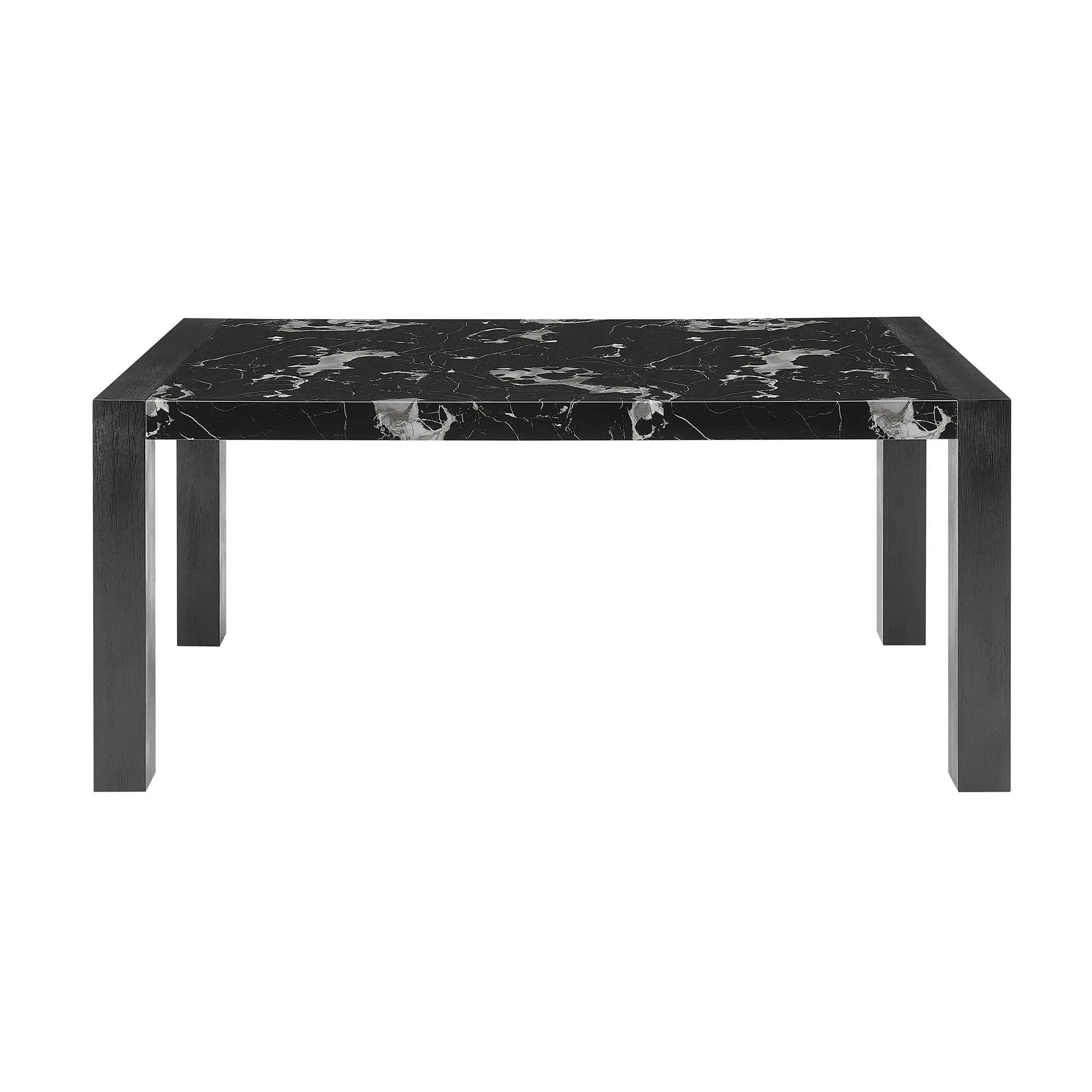 Dining Table And 4 Padded Chairs - Black by HouseOfZazla