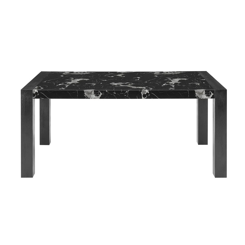 Dining Table And 4 Padded Chairs - Black by HouseOfZazla