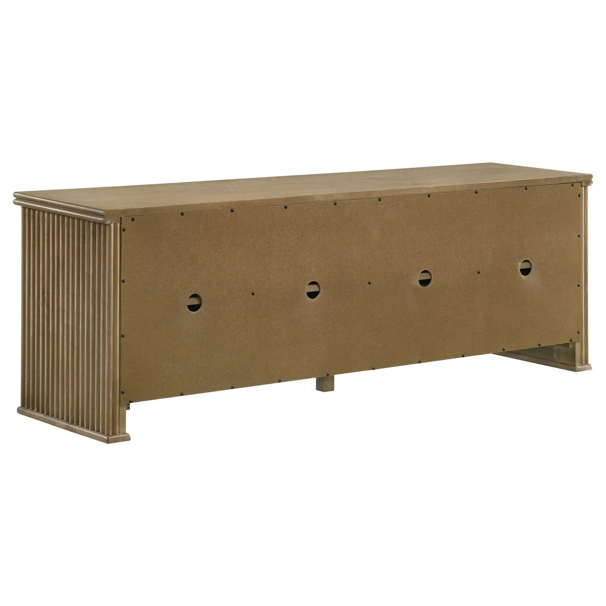 Adina 70-inch TV Stand Media Console Distressed Light Brown by Unique Piece Furniture