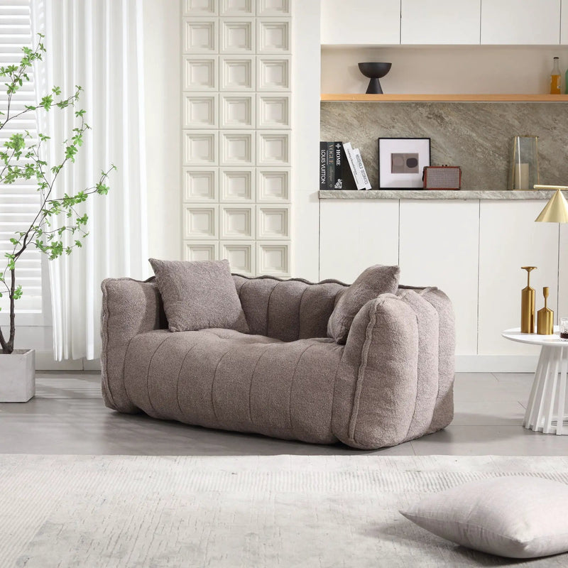 Cozy Beanbag Chair With High Resilience Foam Core For 2 by Unique Piece Furniture