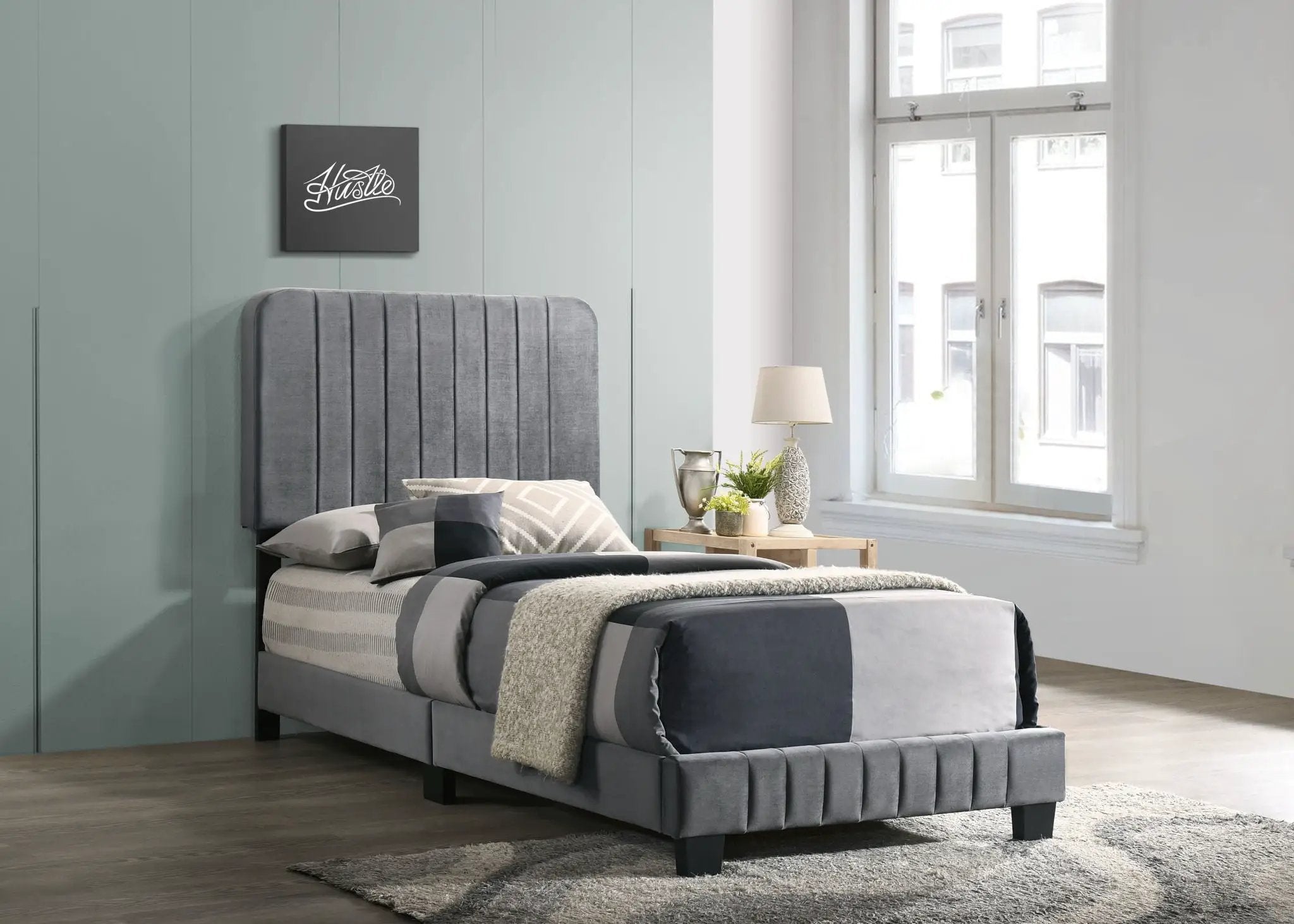 Channel Tufted Bed by Unique Piece Furniture