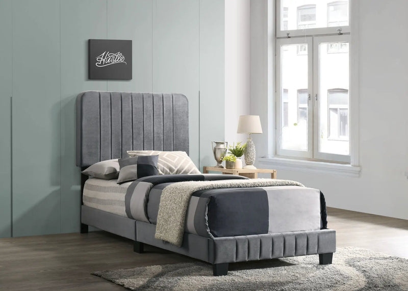 Channel Tufted Bed by Unique Piece Furniture