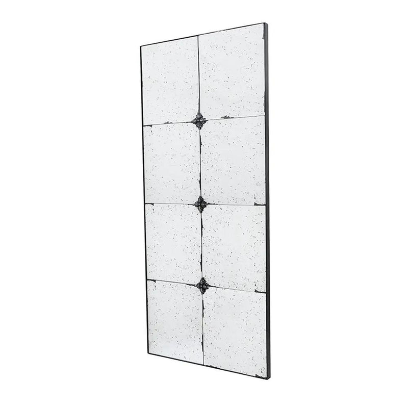 Traditional Decor Style Antique Glass Panel Mirror, Wall Mirror For Bathroom Entryway Console Lean Against Wall by HouseOfZazla