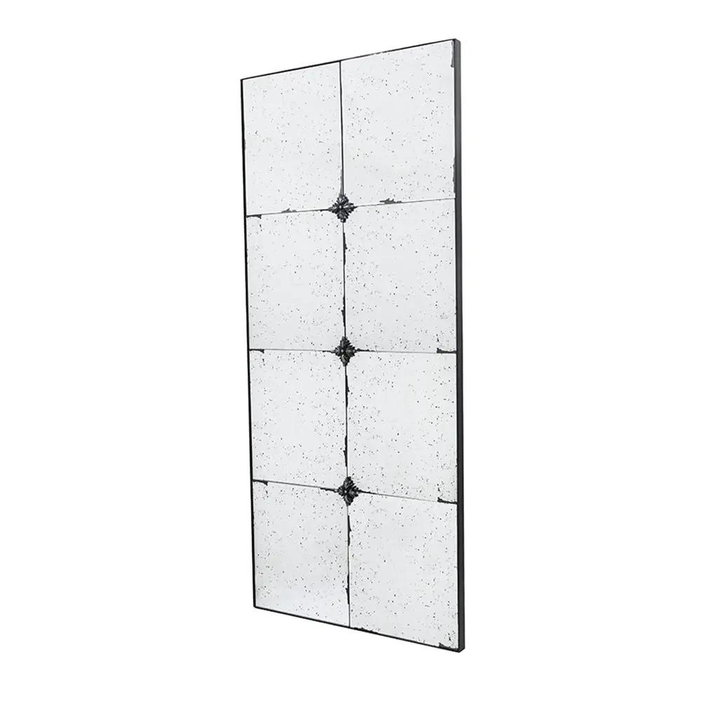 Traditional Decor Style Antique Glass Panel Mirror, Wall Mirror For Bathroom Entryway Console Lean Against Wall by Unique Piece Furniture