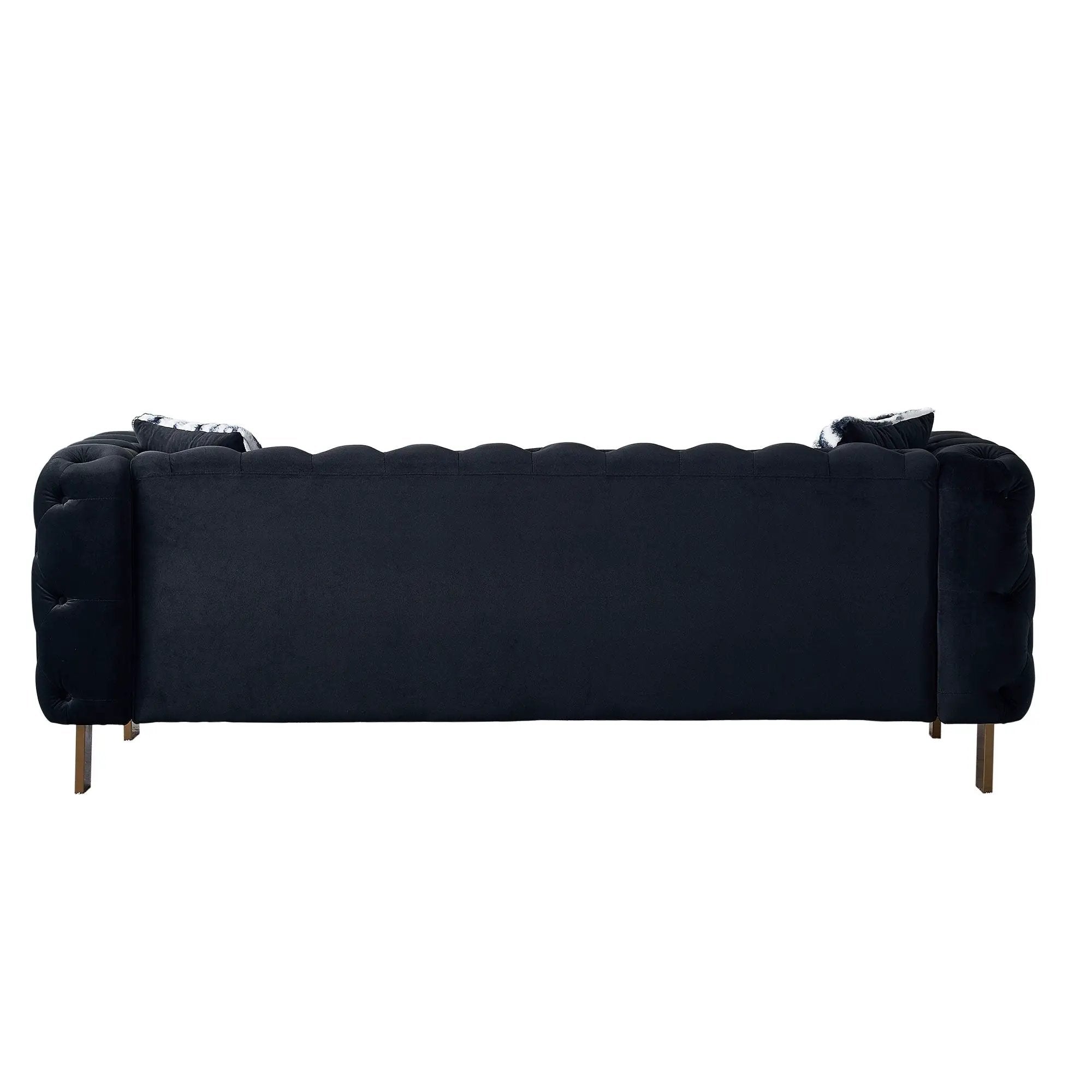 Chesterfield - Modern Tufted Living Room Sofa, 84.25''W Couch by Unique Piece Furniture