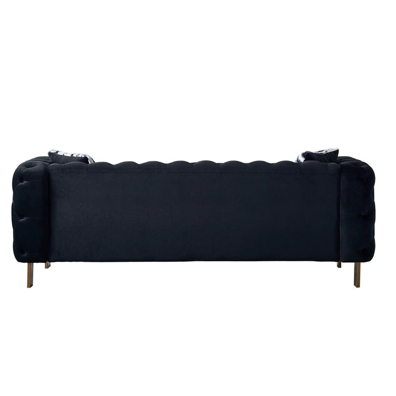 Chesterfield - Modern Tufted Living Room Sofa, 84.25''W Couch by Unique Piece Furniture