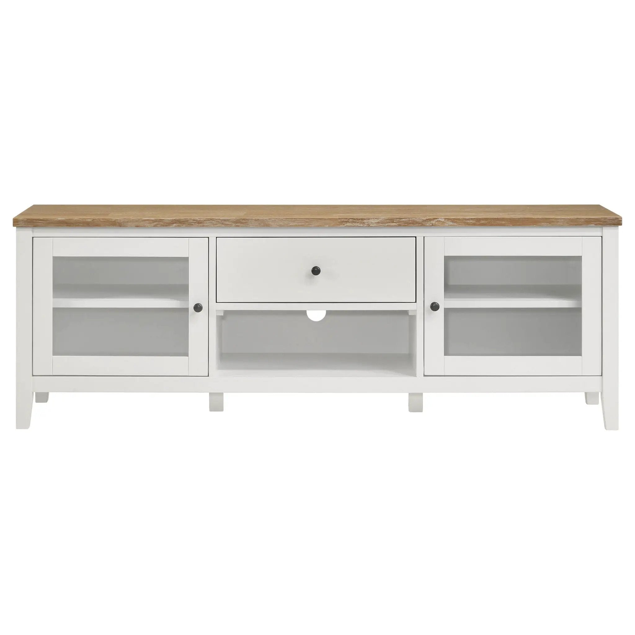 Evanston - 2 Door Stand - White