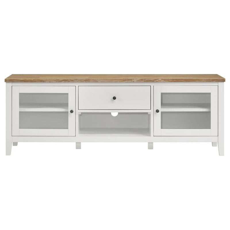 Evanston - 2 Door Stand - White