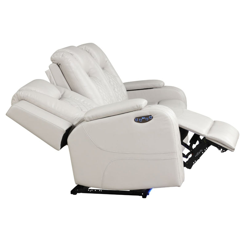 Benz - Power Recliner Set With LED Lighting And USB Charging by HouseOfZazla
