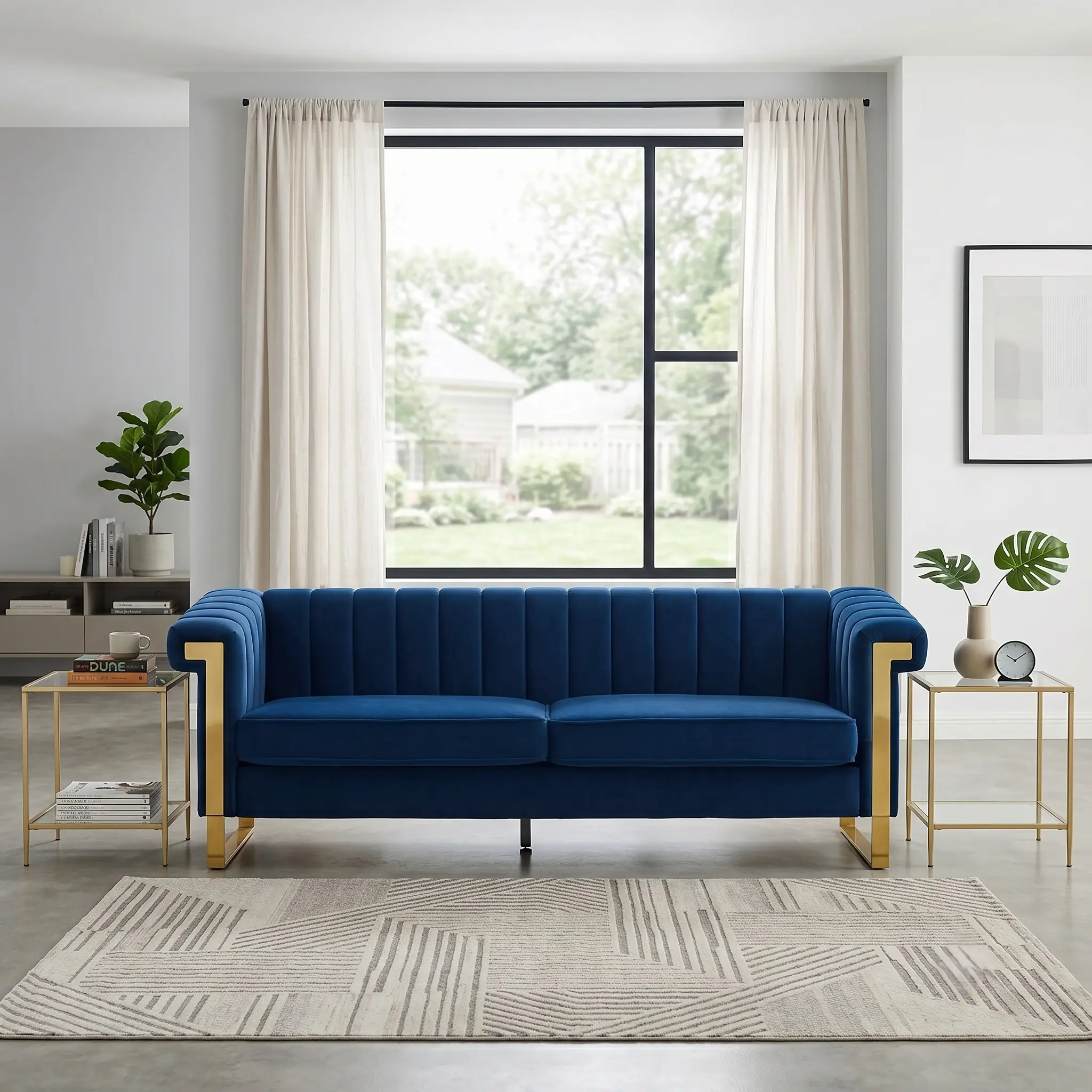 FX-P81B-BU (834-53 Sofa) by HouseOfZazla
