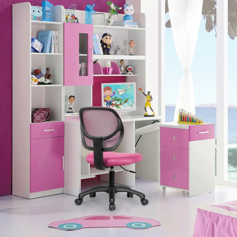Low-back Computer Task Chair with Adjustable Height and Swivel Casters by DirectDeals