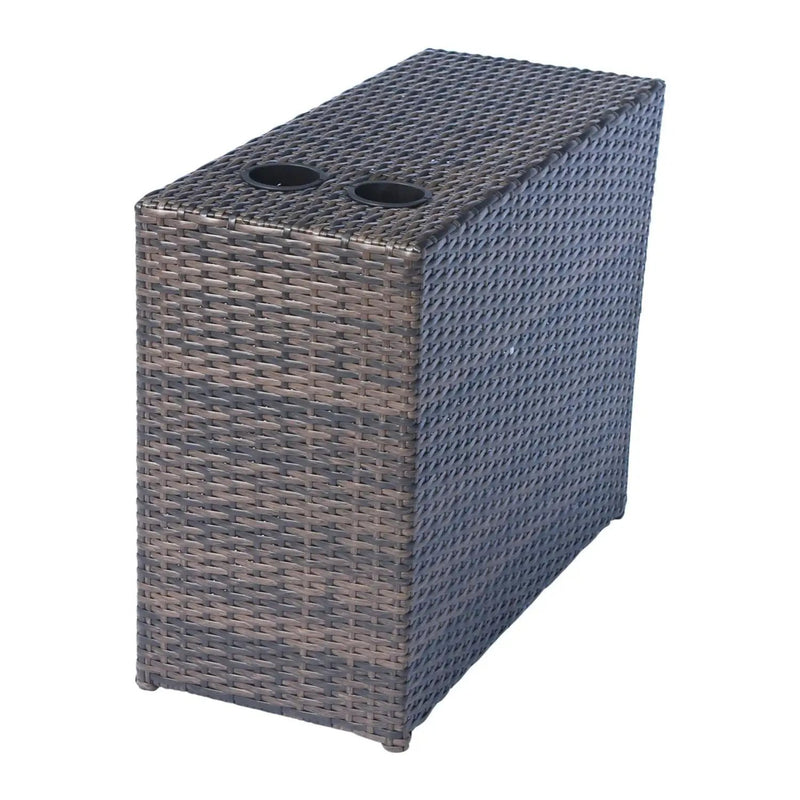 Outdoor Wicker Loveseat With Cushions by Unique Piece Furniture