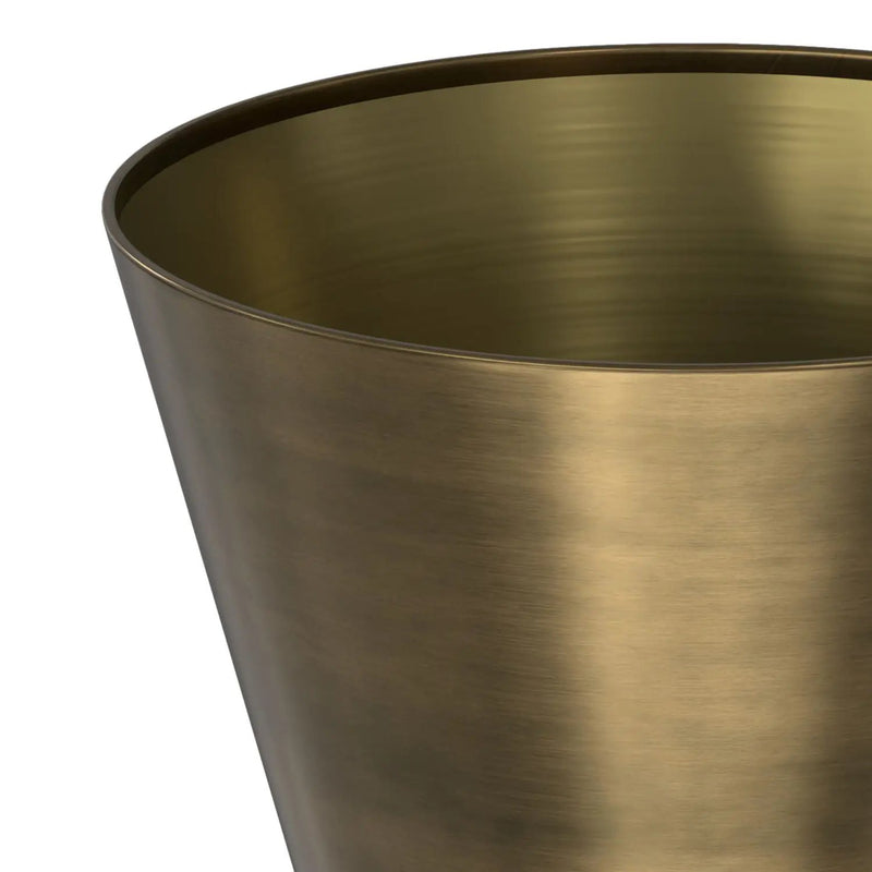 Raquel - Side Table - Antique Brass / White by Unique Piece Furniture