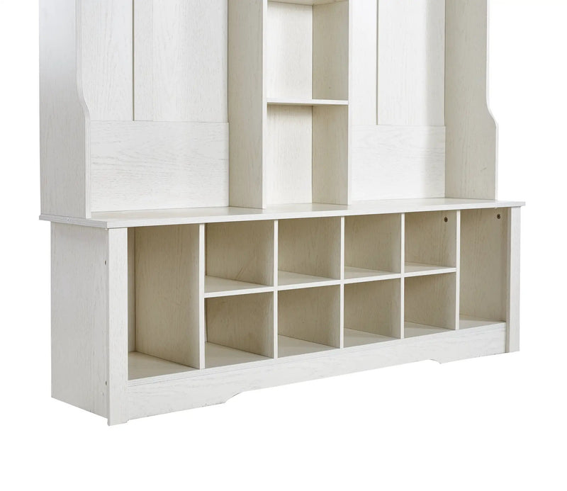 Itaar Hall Tree with Bench and Shoe Storage by HouseOfZazla