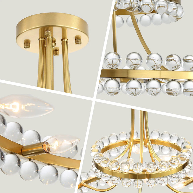 27-Inch Luxury Crystal Ball Chandelier by HouseOfZazla