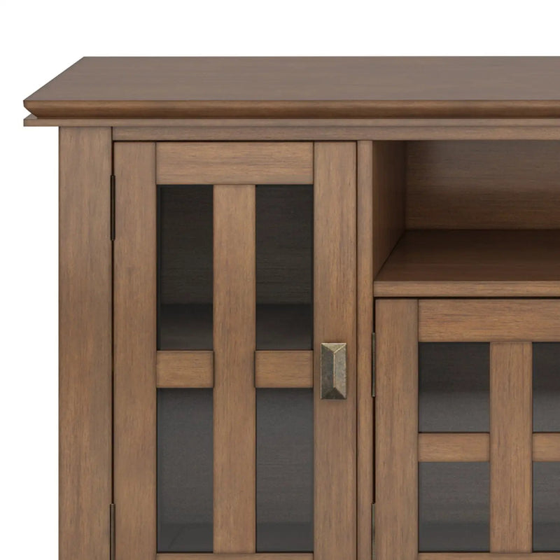 Artisan - TV Media Stand - Rustic Natural Aged Brown by HouseOfZazla