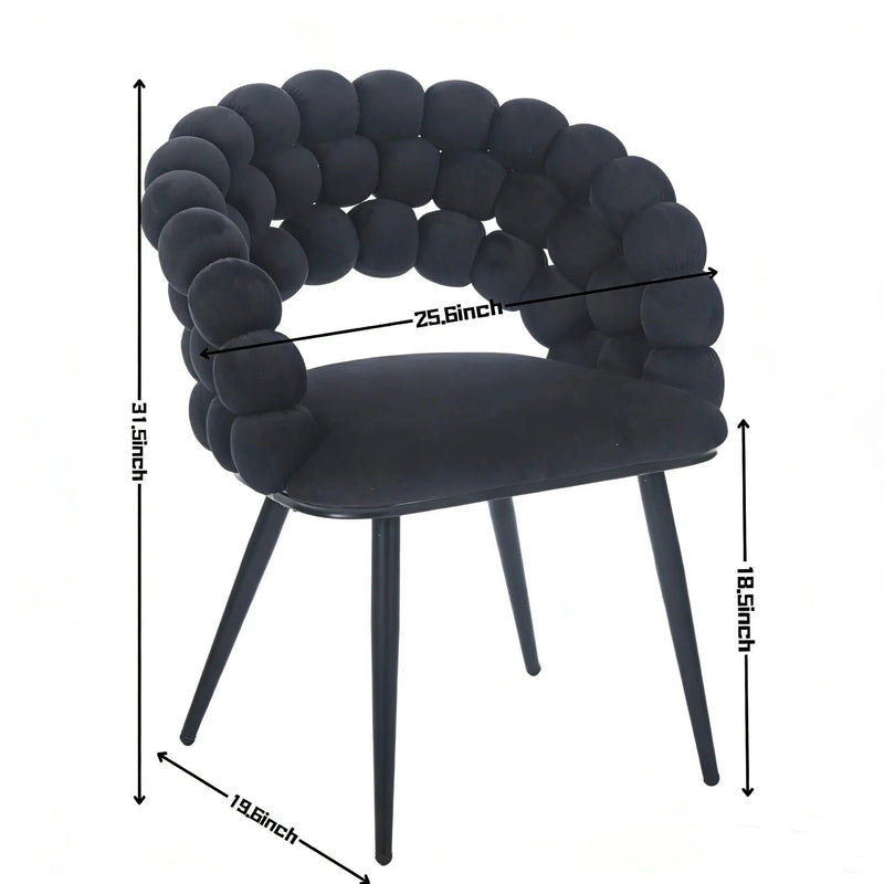 Modern Chair With Tube Legs, Soft Cushions And Comfortable Backrest by HouseOfZazla