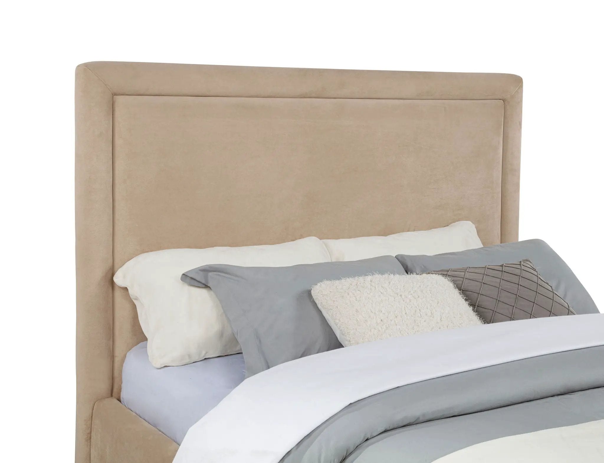 Lawson 54-inch Upholstered Queen Platform Bed Light Saddle by Unique Piece Furniture