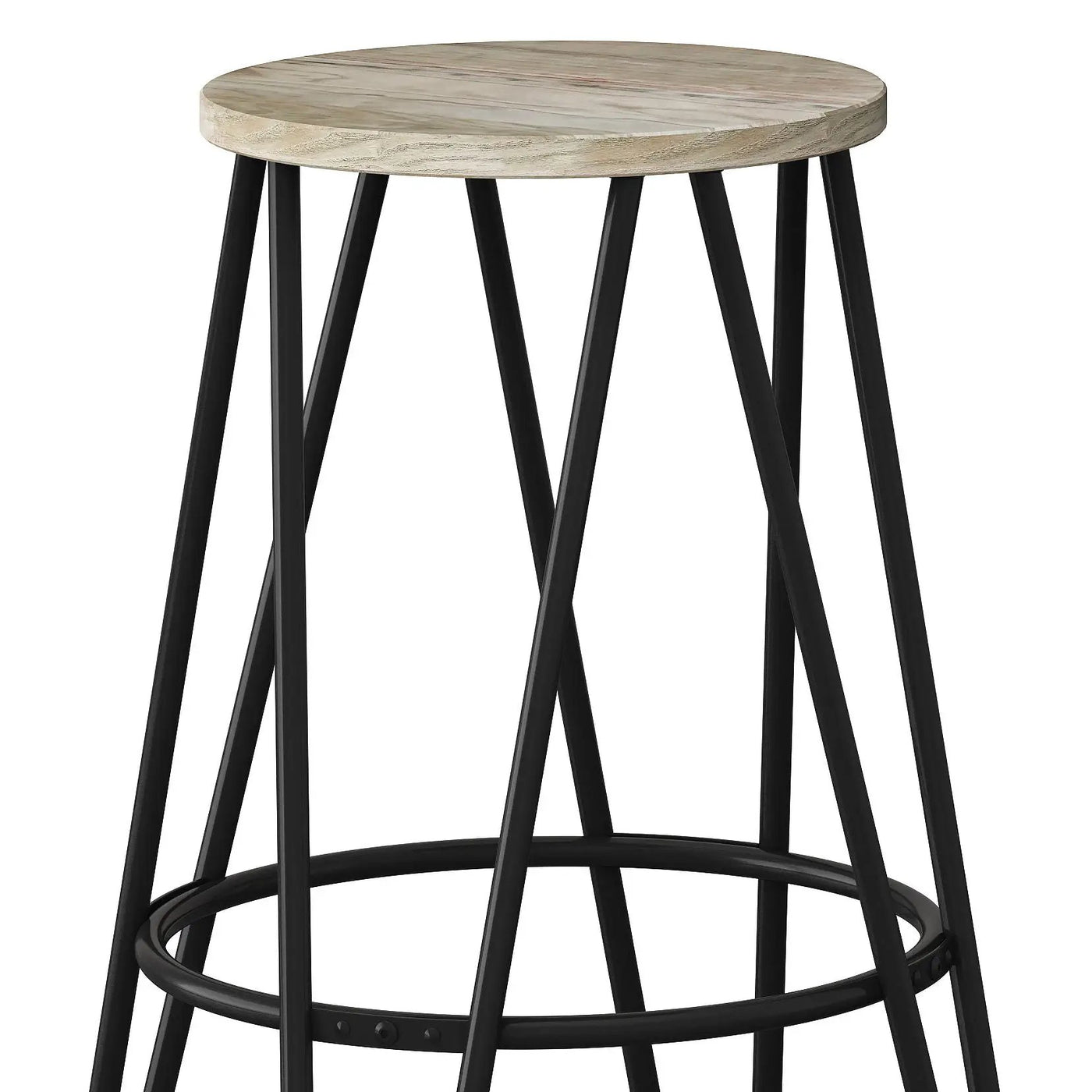 Simeon - Multifunctional Metal Stool With Wood Seat by HouseOfZazla