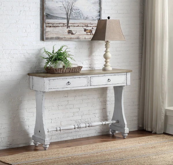 Carminda Console Table in Antique White