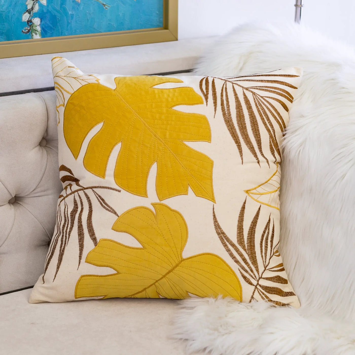 Autumn Vibes Leaf Accent Pillow - 2 Pack by HouseOfZazla