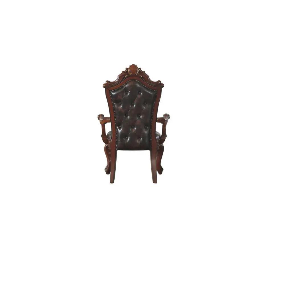 Picardy - Arm Chair (Set of 2) - Synthetic Leather & Honey Oak by Unique Piece Furniture