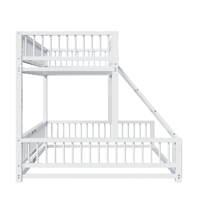 Bunk Bed With Ladder And Safety Guardrails by HouseOfZazla
