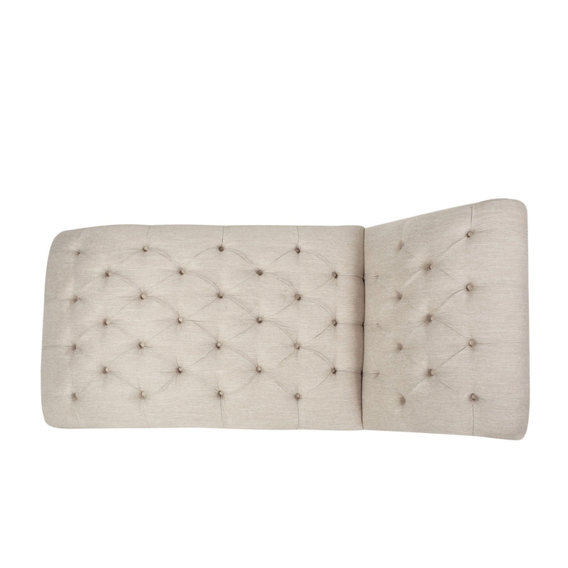 Chaise Lounge With Button Tufted Diamond Stitch by HouseOfZazla