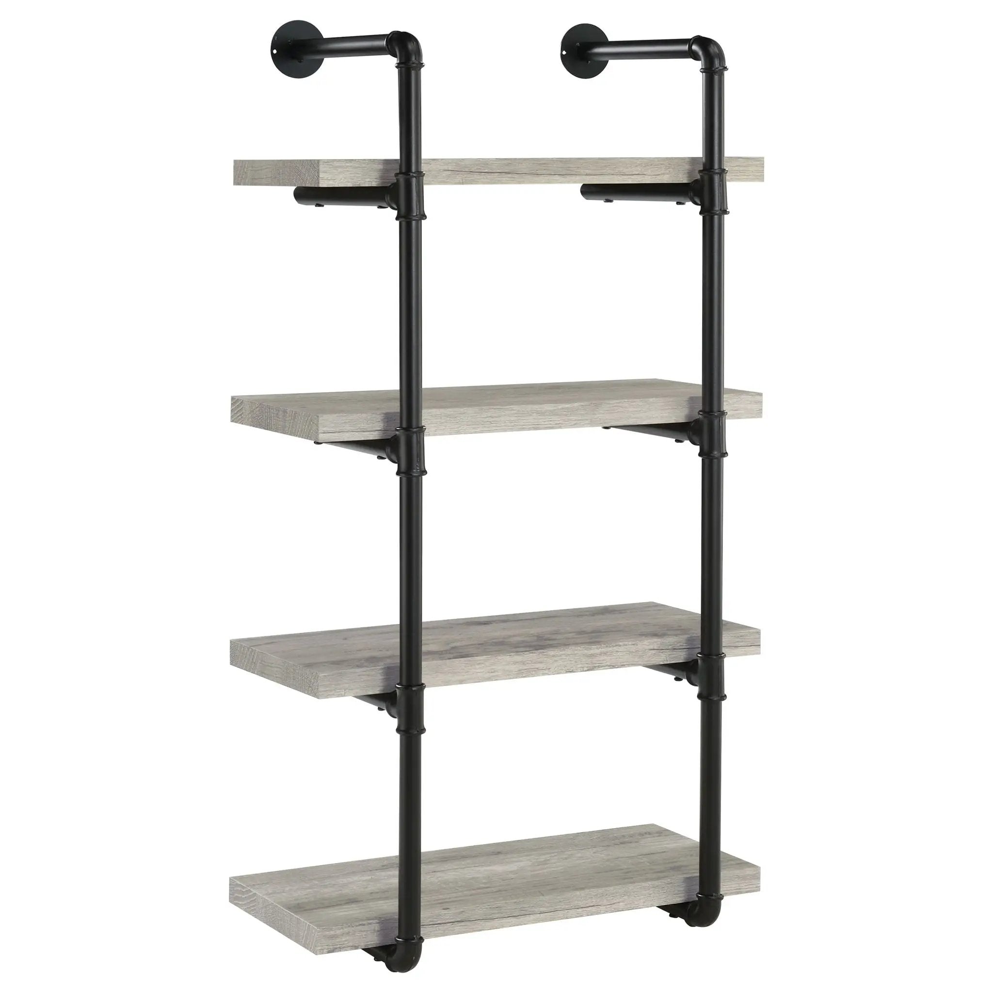 Elmcrest 24-inch 4-shelf Wall Bookshelf Grey Driftwood by Unique Piece Furniture